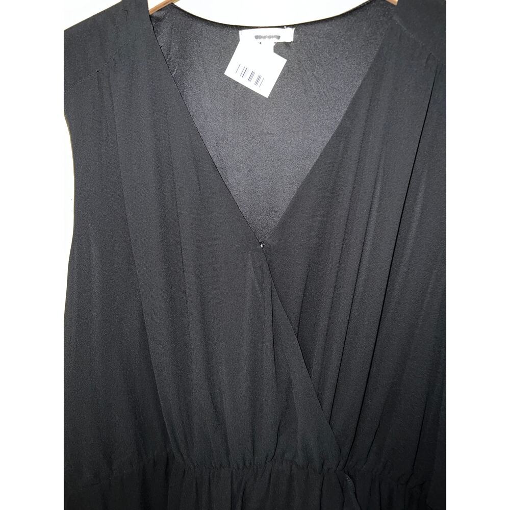 Flirty Wrap DRESS Mini Skater Maurices 3X 24W/26W Chiffon Ruffle Swing Lined NEW - Picture 4 of 10